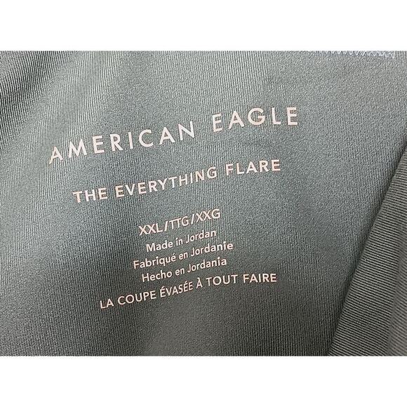 New AMERICAN EAGLE The Everything Flare Pant Legging In Olive Green SZ XXL - Picture 12 of 16